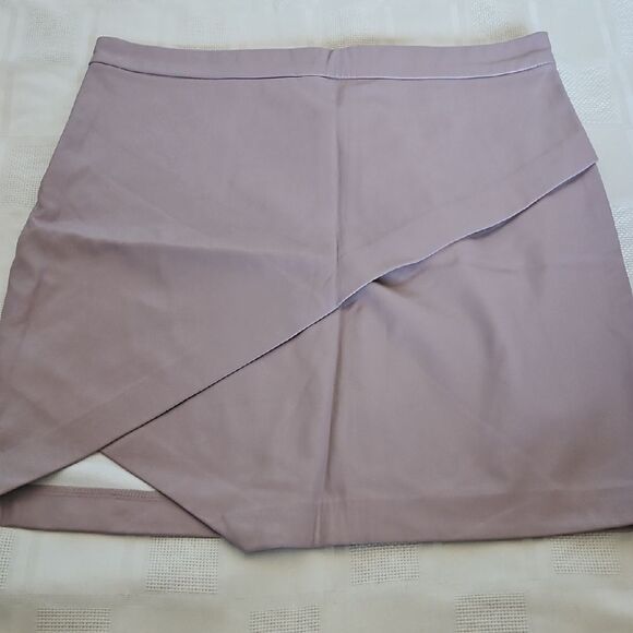 Dynamite Pink Mini Wrap Skirt Asymmetrical Slit - Picture 9 of 16